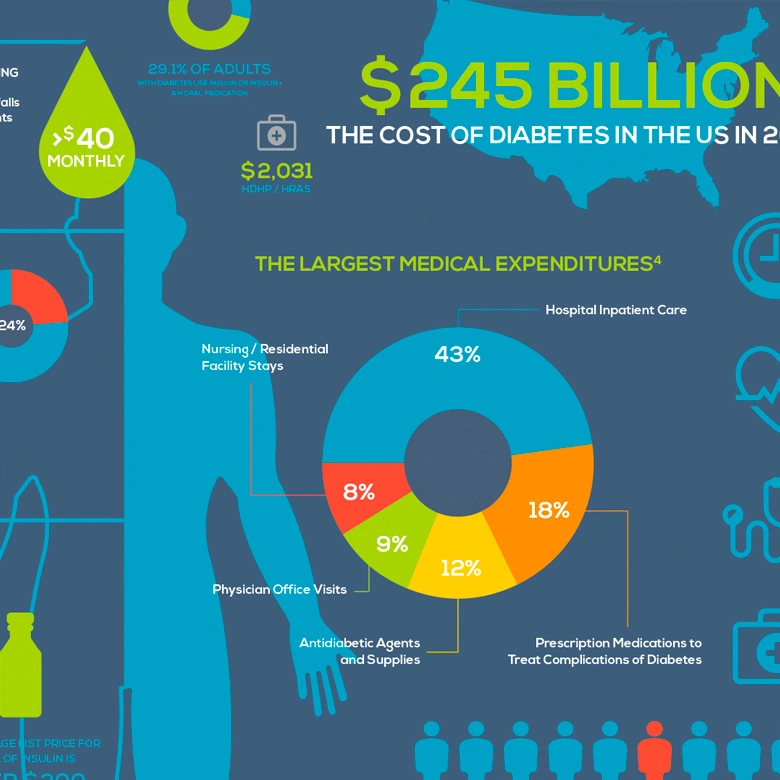 Diabetes advocacy group data and infographic creation services