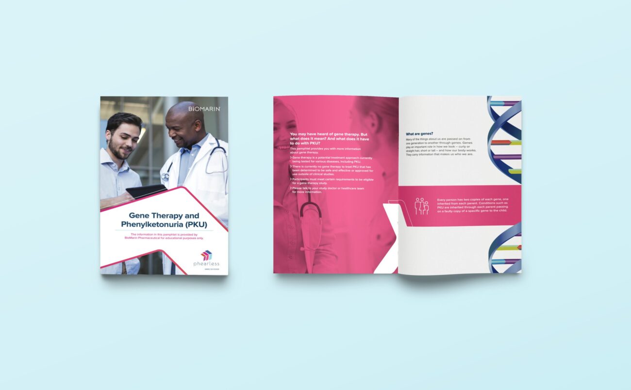 Patient recruitment phenylketonuria clinical study gene therapy guide branding and marketing materials