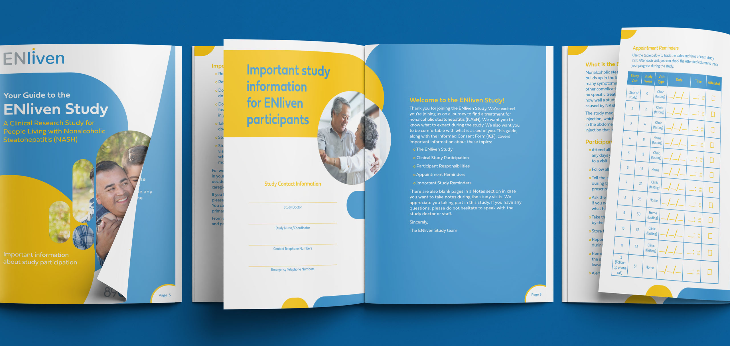 Patient recruitment NASH clinical study patient study guide and marketing materials